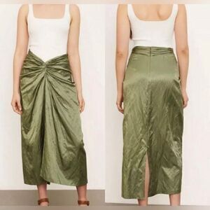 Vince NWT Twist Front Skirt in Dark Pistachio
Size 2 MSRP $395